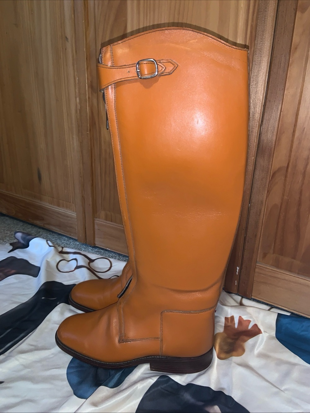 English Made Hawkins Royale Riding Boots UK 9 Lds US11 Polo Riding  British Tan